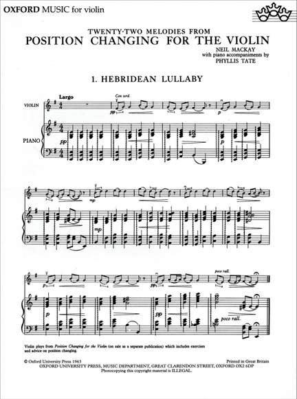 Mackay: Position Changing for Violin