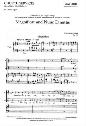 Mathias: Magnificat and Nunc Dimittis (Op. 53)