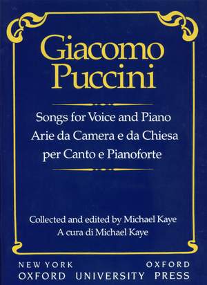 Puccini: Songs for voice and piano