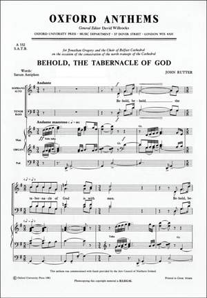 Rutter: Behold, the tabernacle of God