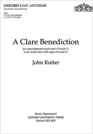 Rutter: A Clare Benediction