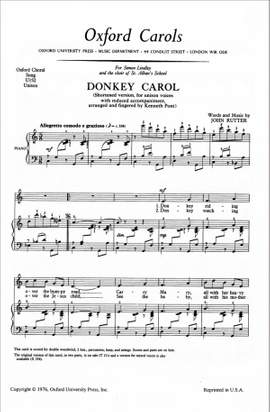 Rutter: Donkey Carol