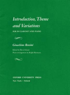Rossini: Introduction, Theme, and Variations