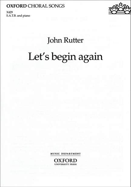 Rutter: Let's begin again