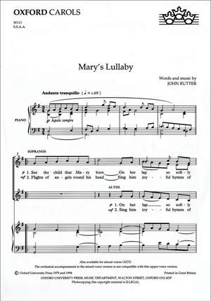 Rutter: Mary's Lullaby