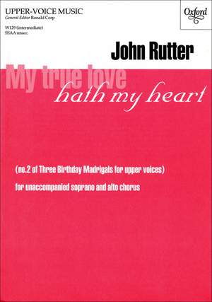 Rutter: My true love hath my heart