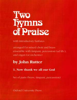 Rutter: Now thank we all our God