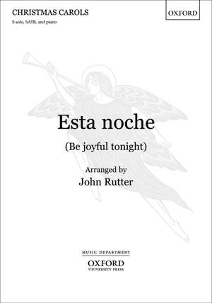 Rutter: Esta noche (Be joyful tonight)
