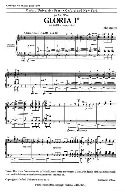 Rutter: Gloria '1'