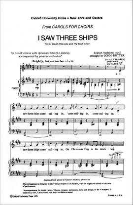 Rutter: I saw three ships