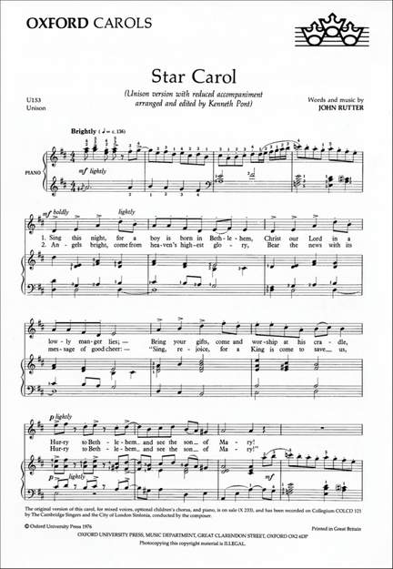 Rutter: Star Carol