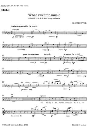 Rutter: What sweeter music