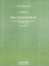 Rutter: What sweeter music
