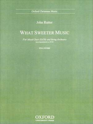 Rutter: What sweeter music