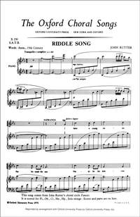 Rutter: Riddle Song