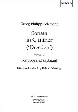 Telemann: Sonata in G minor (Dresden) TWV41:g10