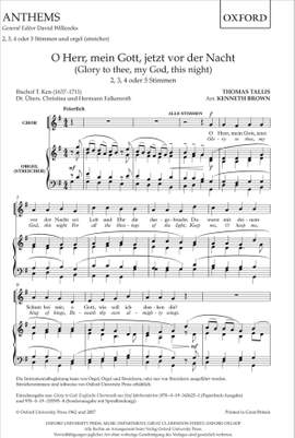 Tallis: O Herr, mein Gott, jetzt vor der Nacht (Glory to thee, my God, this night)