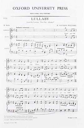 Vaughan Williams: Lullaby from 'Hodie'