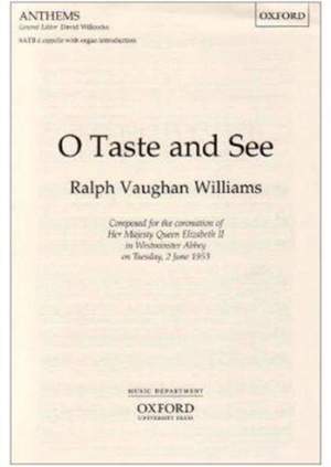 Vaughan Williams: O taste and see