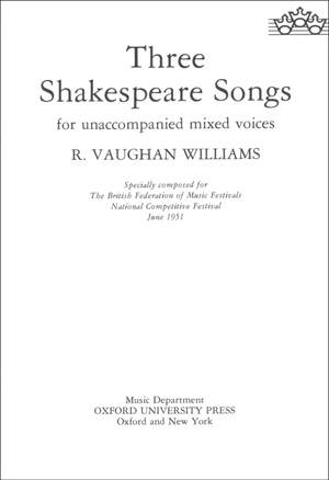 Vaughan Williams: Three Shakespeare Songs