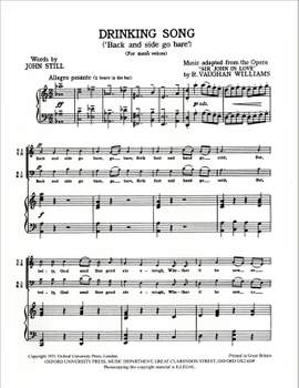 Vaughan Williams: Drinking Song