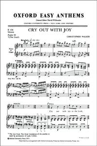 Walker: Cry out with joy