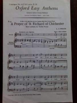 White: A Prayer of St Richard of Chichester