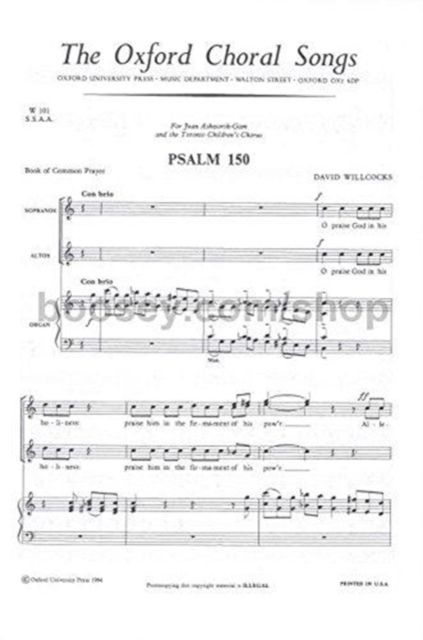 Willcocks: Psalm 150