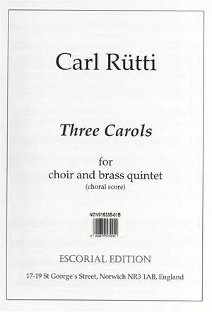 Carl Rütti: Three Carols (Choral Score)