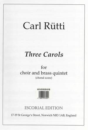 Carl Rütti: Three Carols (Choral Score)