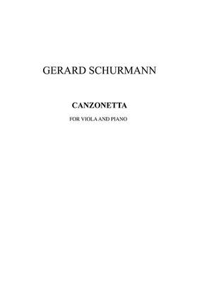 Gerard Schurmann: Canzonetta