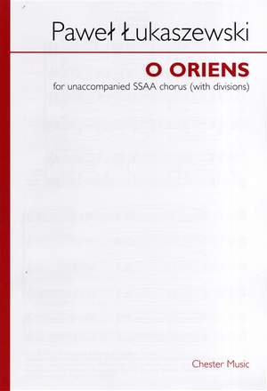 Paweł Łukaszewski: O Oriens