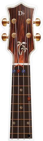 Ukulele Chord Deck In Colour Product Image