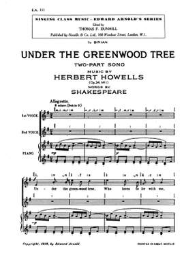 Herbert Howells: Under The Greenwood Tree