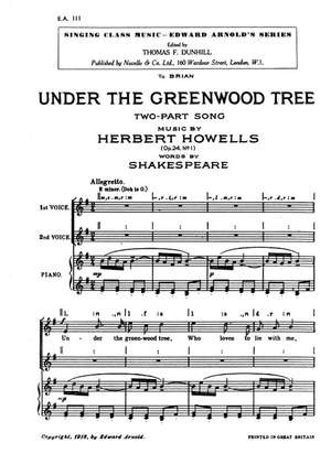 Herbert Howells: Under The Greenwood Tree
