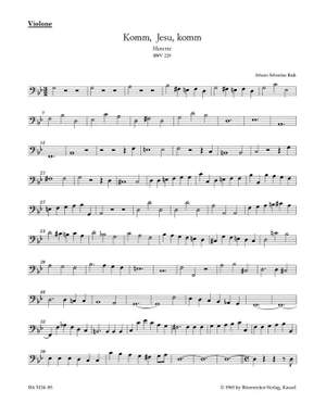 Bach, JS: Motet No.5: Komm, Jesu, komm (BWV 229) (Urtext)