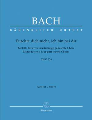 Bach, JS: Motet No.4: Fuerchte dich nicht (BWV 228) (Urtext)