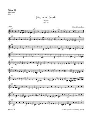Bach, JS: Motet No.3: Jesu, meine Freude (BWV 227) (Urtext)