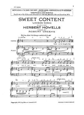 Herbert Howells: Sweet Content