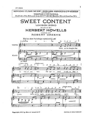 Herbert Howells: Sweet Content