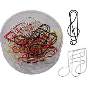 Paper Clips: Treble Clef-Music Note Shapes