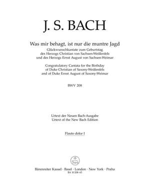 Bach, JS: Cantata No. 208: Was mir behagt (BWV 208) (Urtext)