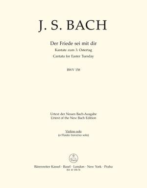 Bach, JS: Cantata No. 158: Der Friede sei mit dir (BWV 158) (Urtext)