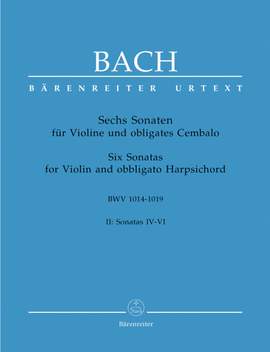 Bach, JS: Sonatas (6) (BWV 1017 - 1019), Vol. 2 (Urtext)