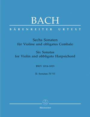 Bach, JS: Sonatas (6) (BWV 1017 - 1019), Vol. 2 (Urtext)