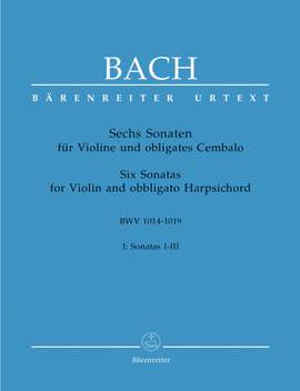 Bach, JS: Sonatas (6) (BWV 1014 - 1016), Vol. 1 (Urtext). Performance part by Andrew Manze