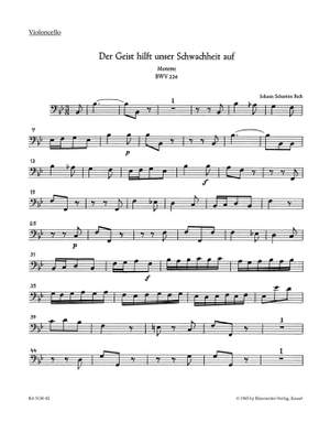 Bach, JS: Motet No.2: Der Geist hilft (BWV 226a) (Urtext)