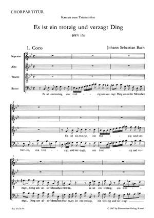 Bach, JS: Cantata No. 176: Es ist ein trotzig und verzagt (BWV 176) (Urtext)