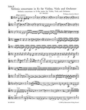 Mozart, WA: Sinfonia concertante in E-flat (K.364) (K.320d) for Violin, Viola & Orchestra (Urtext)