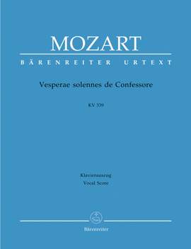 Mozart, WA: Vesperae solennes de Confessore (K.339) (Urtext)